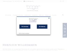 Tablet Screenshot of boeger.de